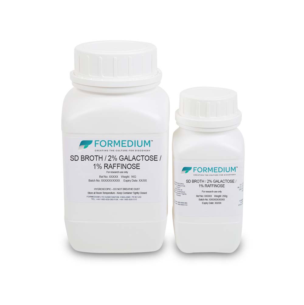 SD Broth / 2% Galactose / 1% Raffinose