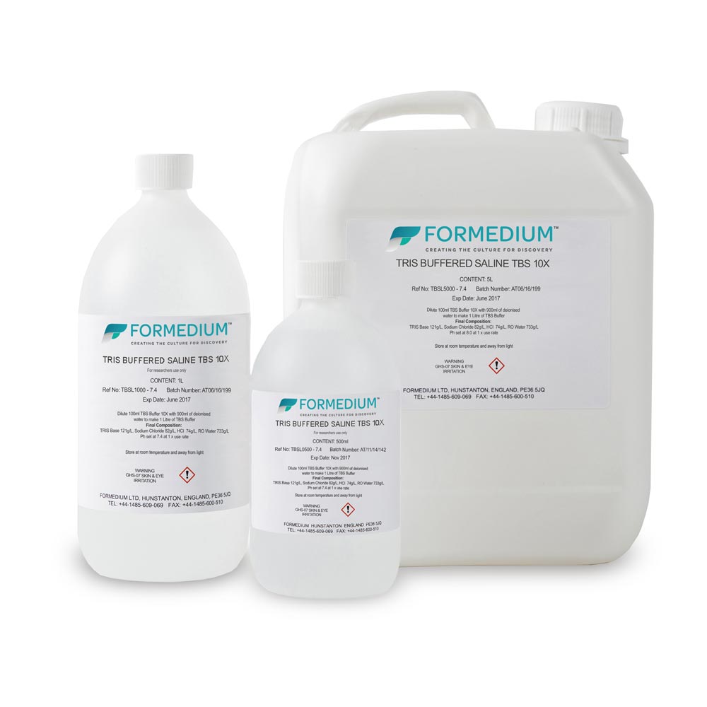 TBS Buffered Saline 10X, pH 7.4